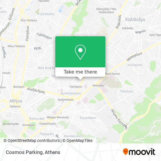 Cosmos Parking map