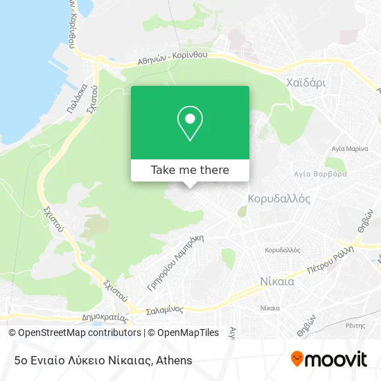 5ο Ενιαίο Λύκειο Νίκαιας map
