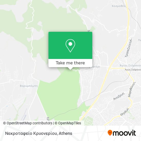 Νεκροταφείο Κρυονερίου map