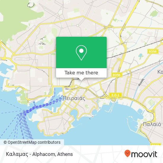 Καλαμας - Alphacom map