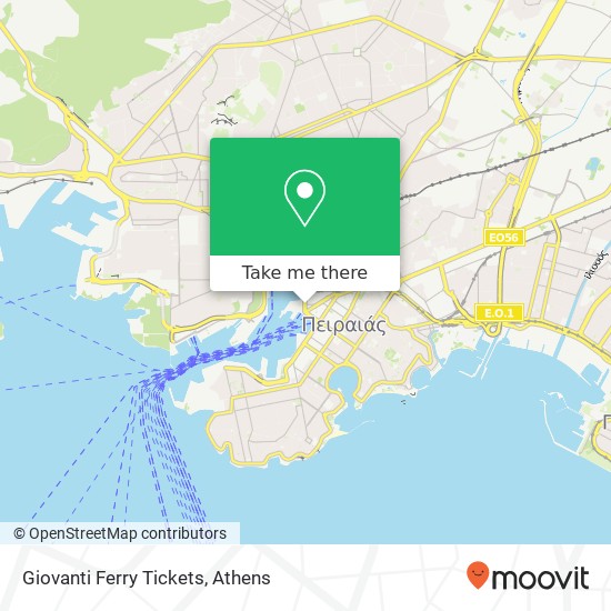 Giovanti Ferry Tickets map