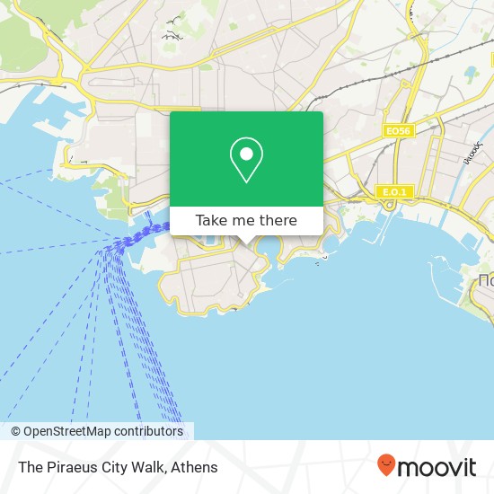The Piraeus City Walk map