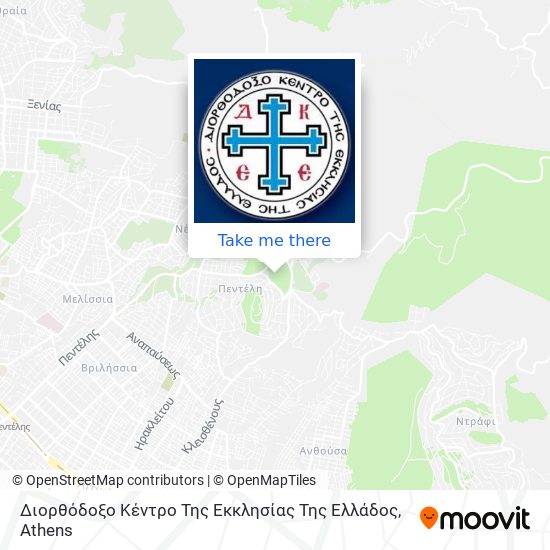 Διορθόδοξο Κέντρο Της Εκκλησίας Της Ελλάδος map