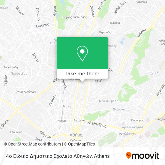 4ο Ειδικό Δημοτικό Σχολείο Αθηνών map