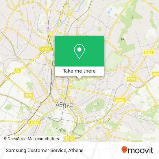 Samsung Customer Service map