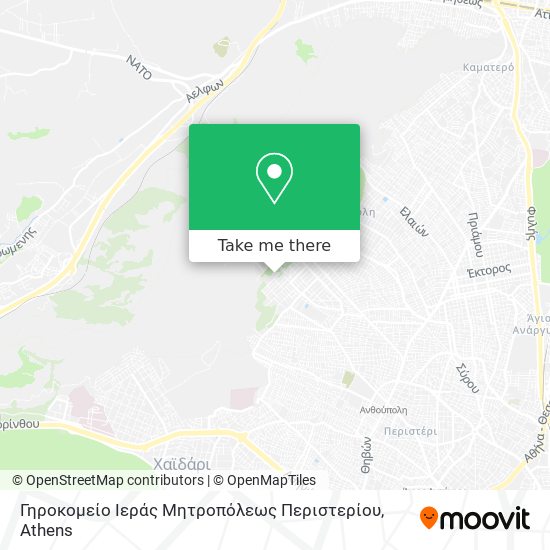 Γηροκομείο Ιεράς Μητροπόλεως Περιστερίου map