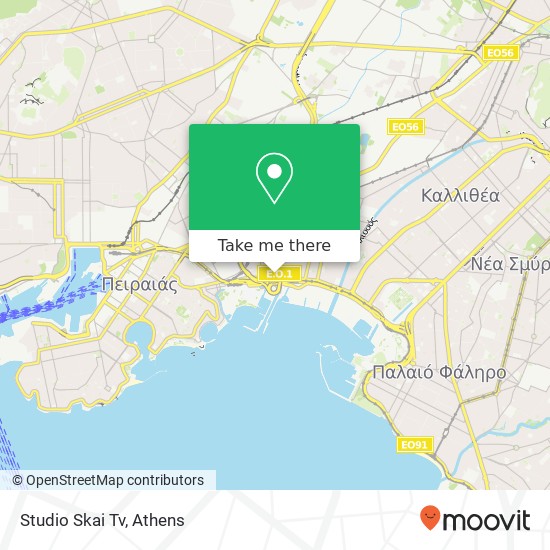 Studio Skai Tv map