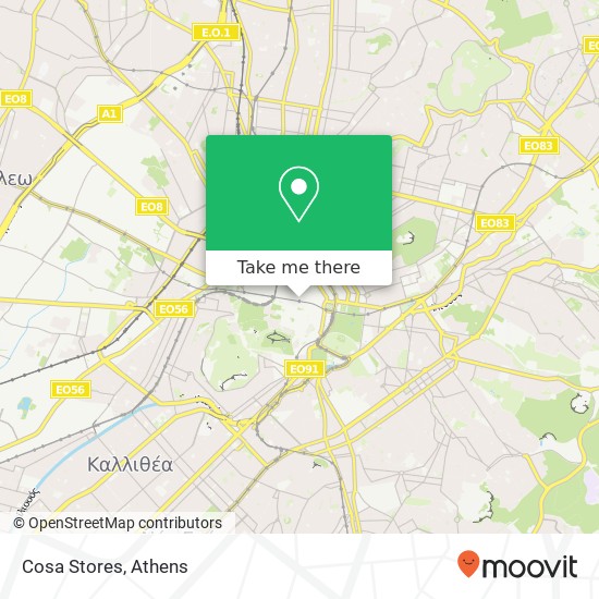 Cosa Stores map