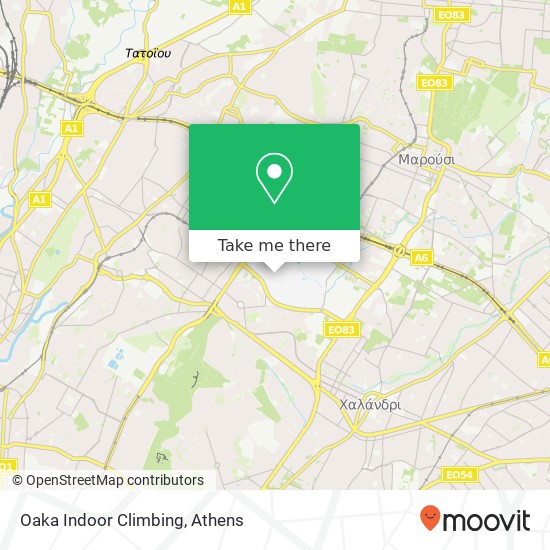 Oaka Indoor Climbing map