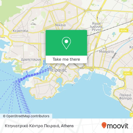 Κτηνιατρικό Κέντρο Πειραιά map