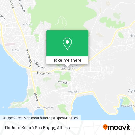 Παιδικό Χωριό Sos Βάρης map