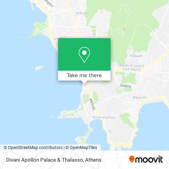 Divani Apollon Palace & Thalasso map