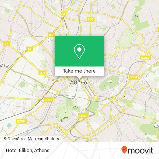 Hotel Elikon map