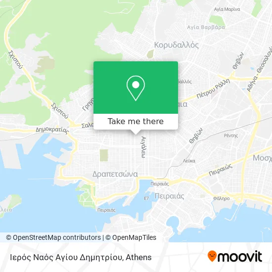 Ιερός Ναός Αγίου Δημητρίου map
