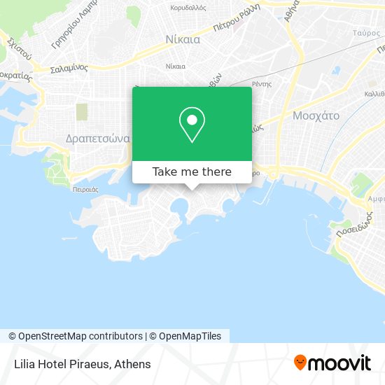 Lilia Hotel Piraeus map