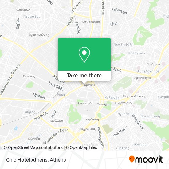 Chic Hotel Athens map