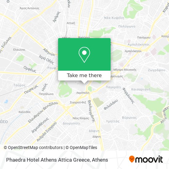 Phaedra Hotel Athens Attica Greece map