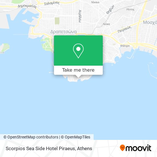 Scorpios Sea Side Hotel Piraeus map