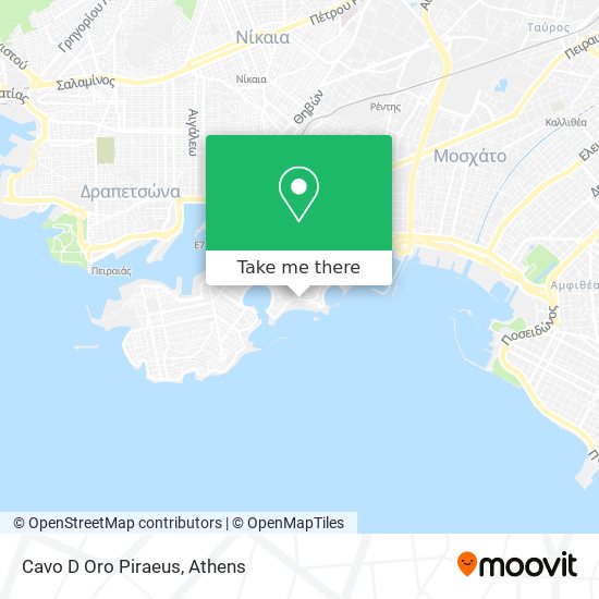 Cavo D Oro Piraeus map