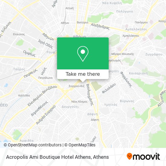 Acropolis Ami Boutique Hotel Athens map