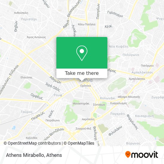 Athens Mirabello map