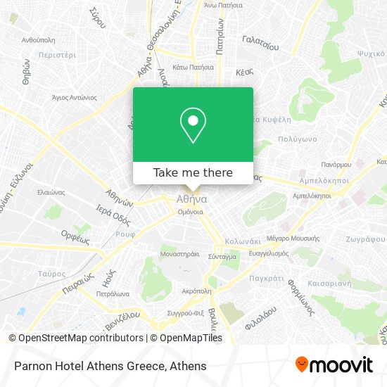 Parnon Hotel Athens Greece map