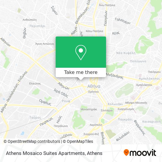 Athens Mosaico Suites Apartments map