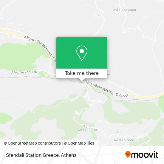 Sfendali Station Greece map