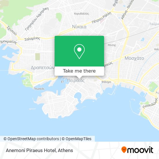 Anemoni Piraeus Hotel map