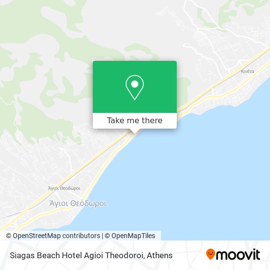 Siagas Beach Hotel Agioi Theodoroi map