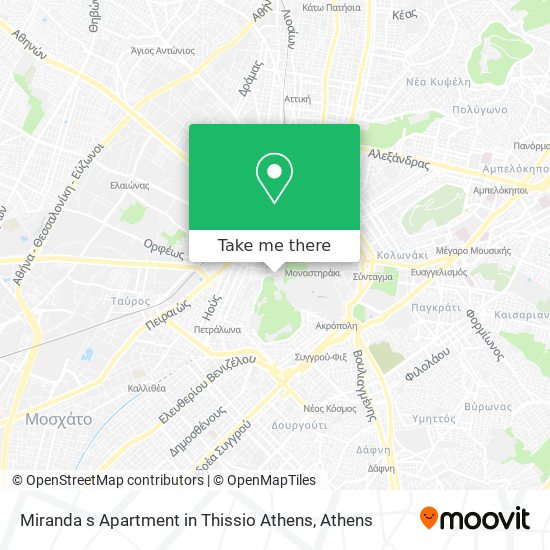 Miranda s Apartment in Thissio Athens map