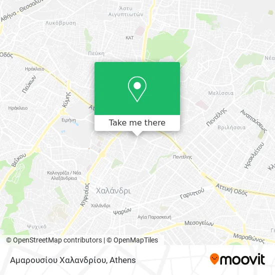 Αμαρουσίου Χαλανδρίου map