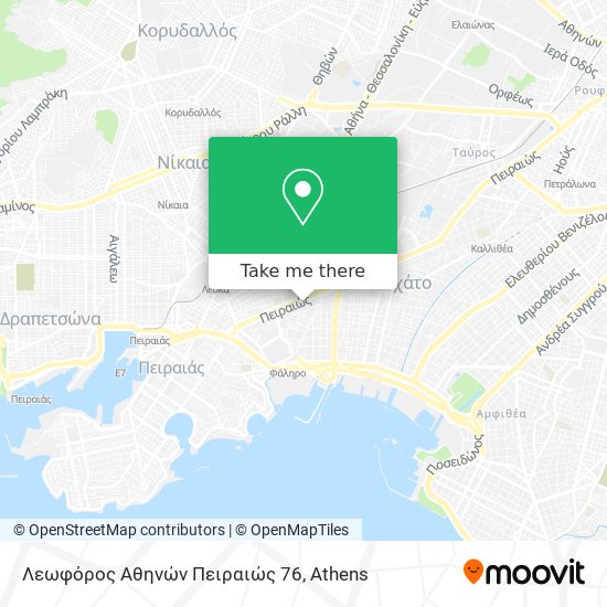 Λεωφόρος Αθηνών Πειραιώς 76 map