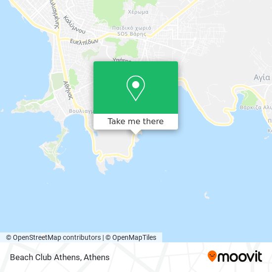 Beach Club Athens map