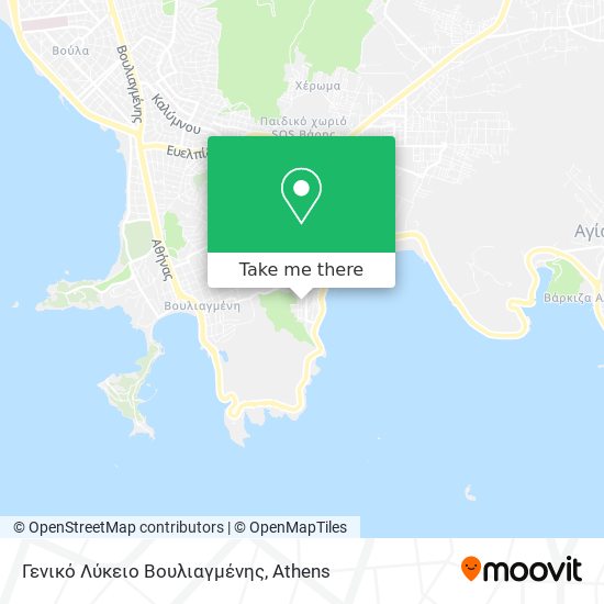 Γενικό Λύκειο Βουλιαγμένης map