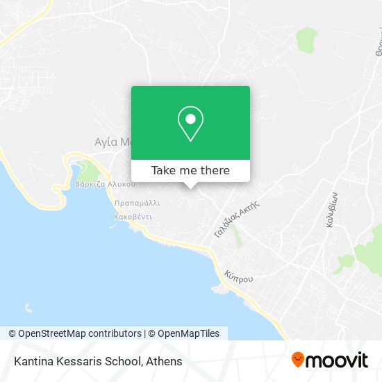 Kantina Kessaris School map