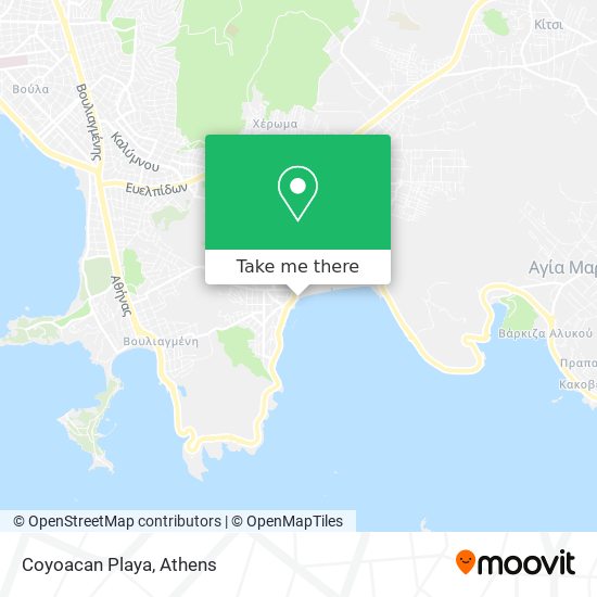 Coyoacan Playa map