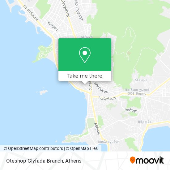 Oteshop Glyfada Branch map