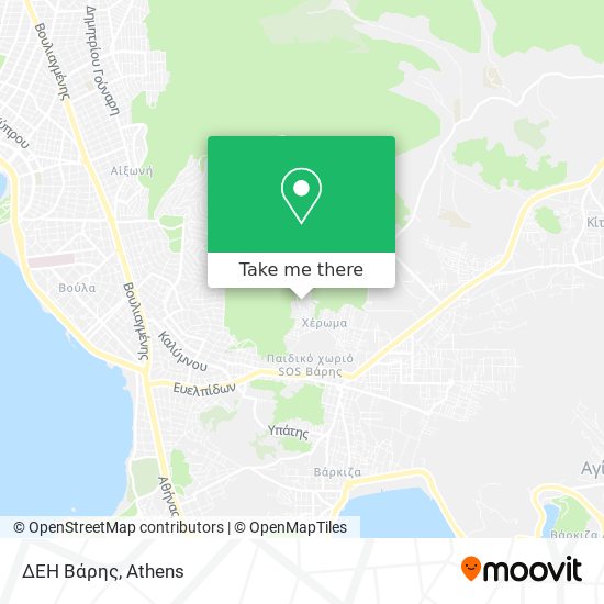 ΔΕΗ Βάρης map