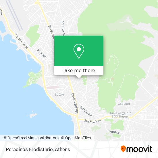 Peradinos Frodisthrio map