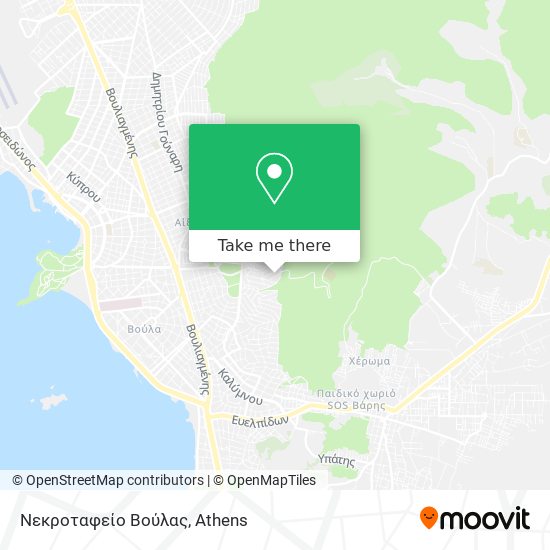Νεκροταφείο Βούλας map