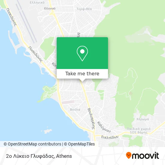 2ο Λύκειο Γλυφάδας map
