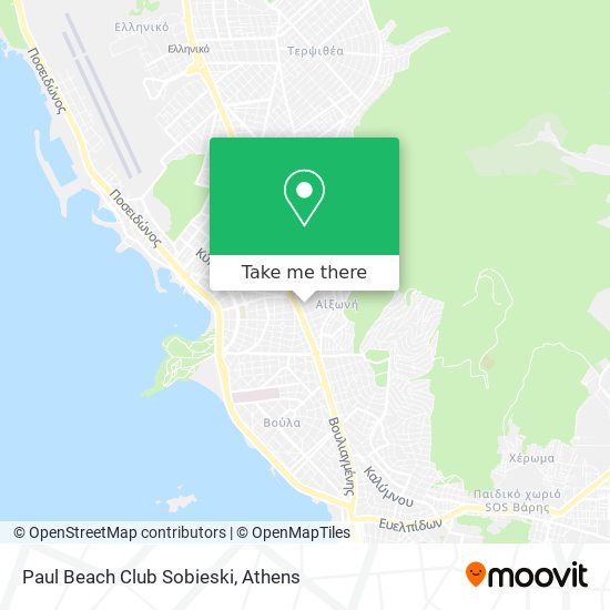 Paul Beach Club Sobieski map