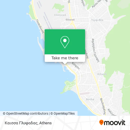 Καισσα Γλυφαδας map