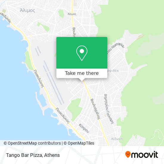 Tango Bar Pizza map