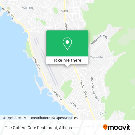 The Golfers Cafe Restaurant map