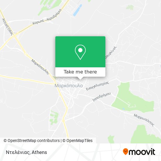 Ντελένιας map
