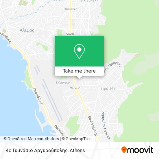 4o Γυμνάσιο Αργυρούπολης map