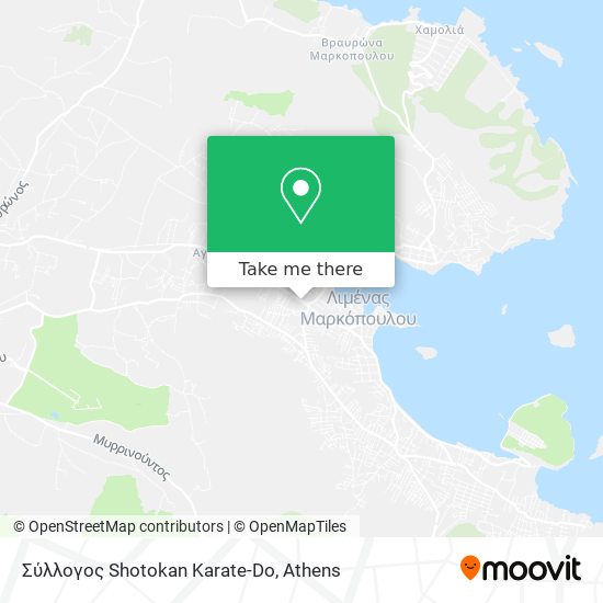 Σύλλογος Shotokan Karate-Do map