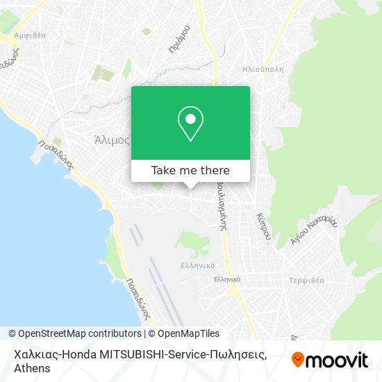 Χαλκιας-Honda MITSUBISHI-Service-Πωλησεις map